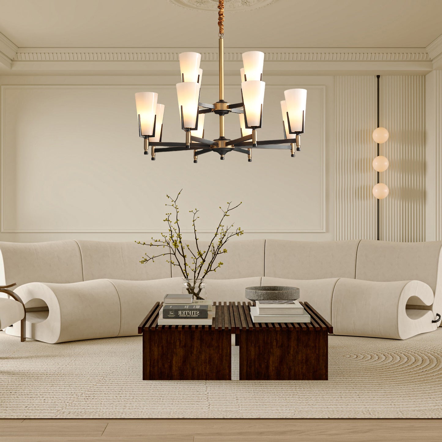 Upton Eclectic Crystal Chandelier