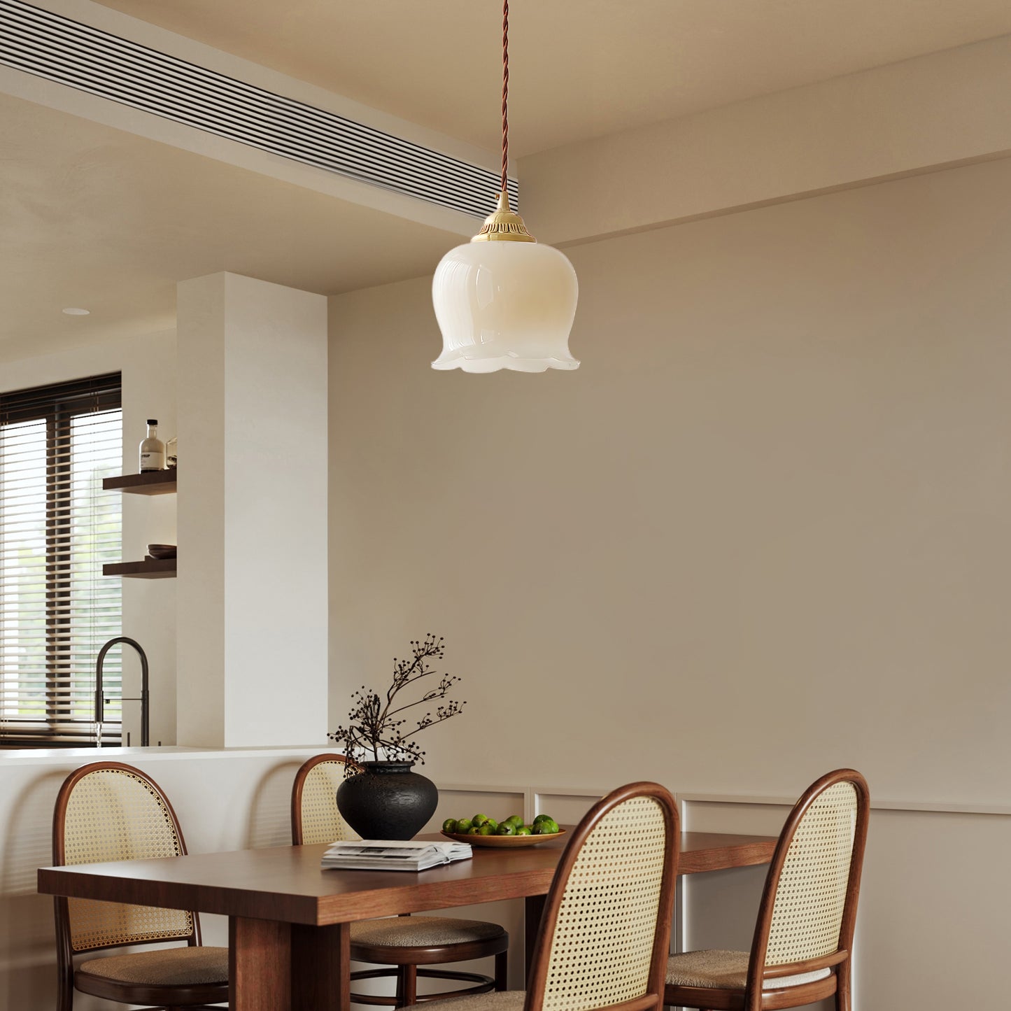 Valley flower Classic Brass Pendant Lamp