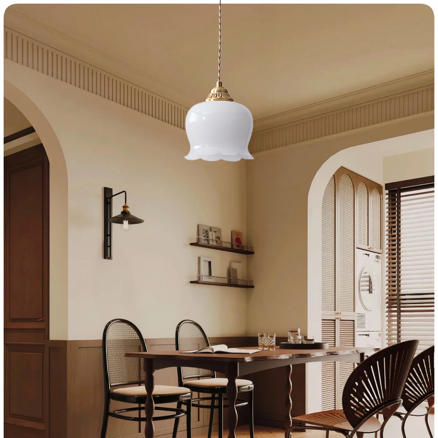 Valley flower Classic Brass Pendant Lamp