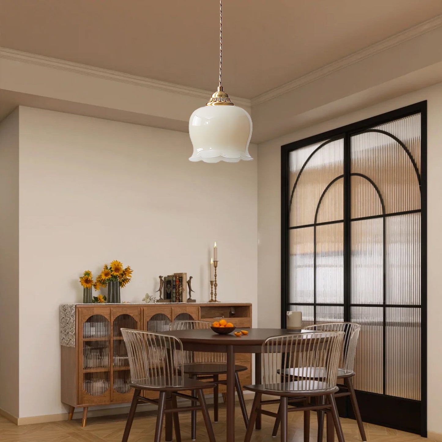 Valley flower Classic Brass Pendant Lamp