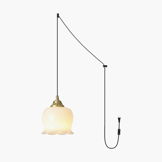 Valley flower Classic Brass Pendant Swag Lamp