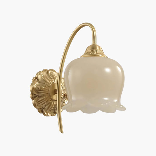 Valley Flower Classic Brass Wall Lamp