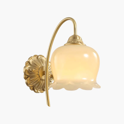 Valley Flower Classic Brass Wall Lamp