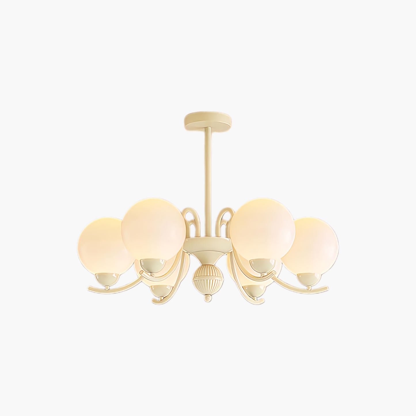 Vanilla Ball Minimalist Crystal Chandelier