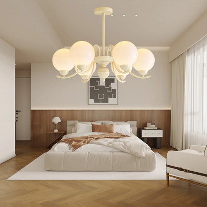 Vanilla Ball Minimalist Crystal Chandelier