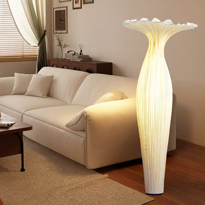 Vase Fabric Modern Metal Floor Lamp