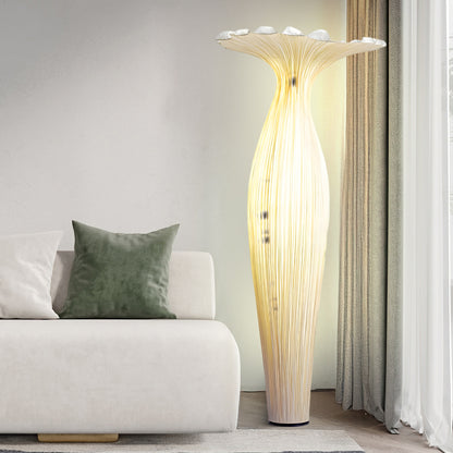 Vase Fabric Modern Metal Floor Lamp