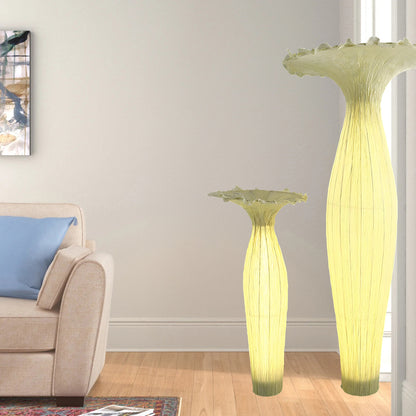 Vase Fabric Modern Metal Floor Lamp