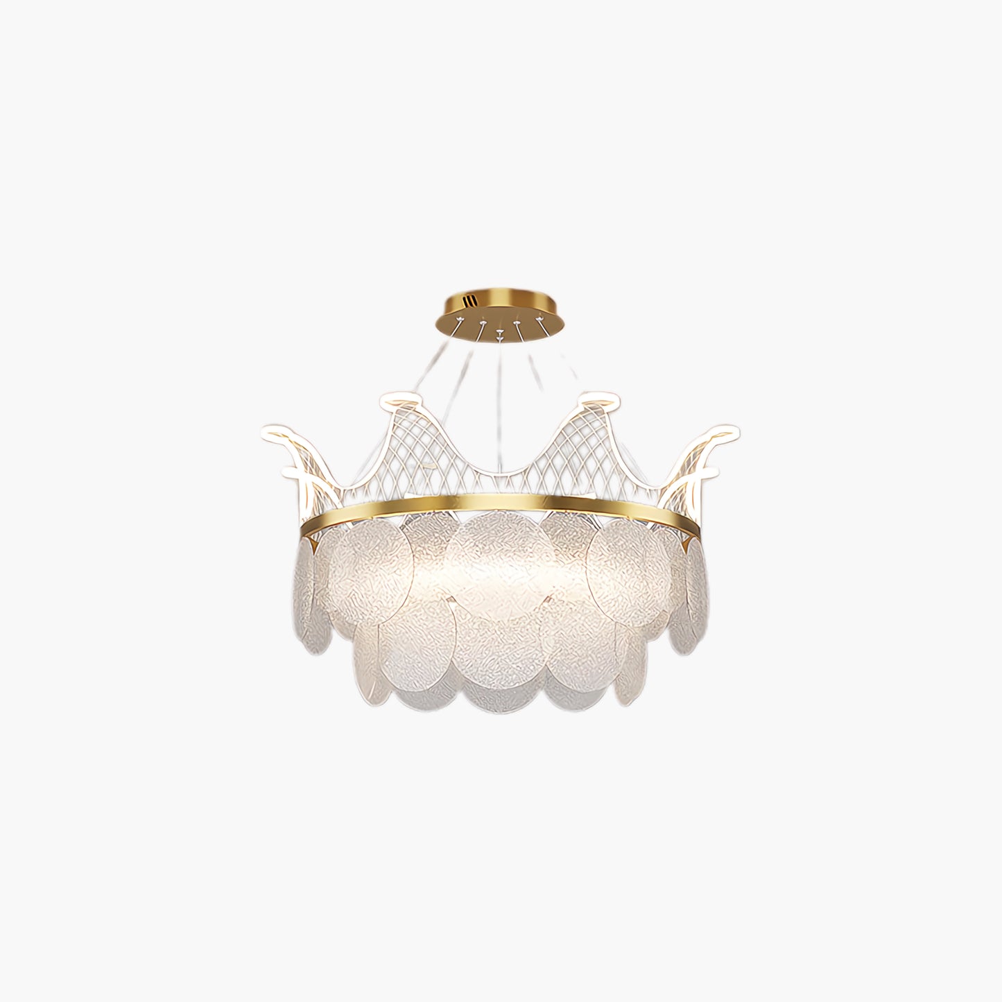 Vassar Crown Eclectic Crystal Chandelier