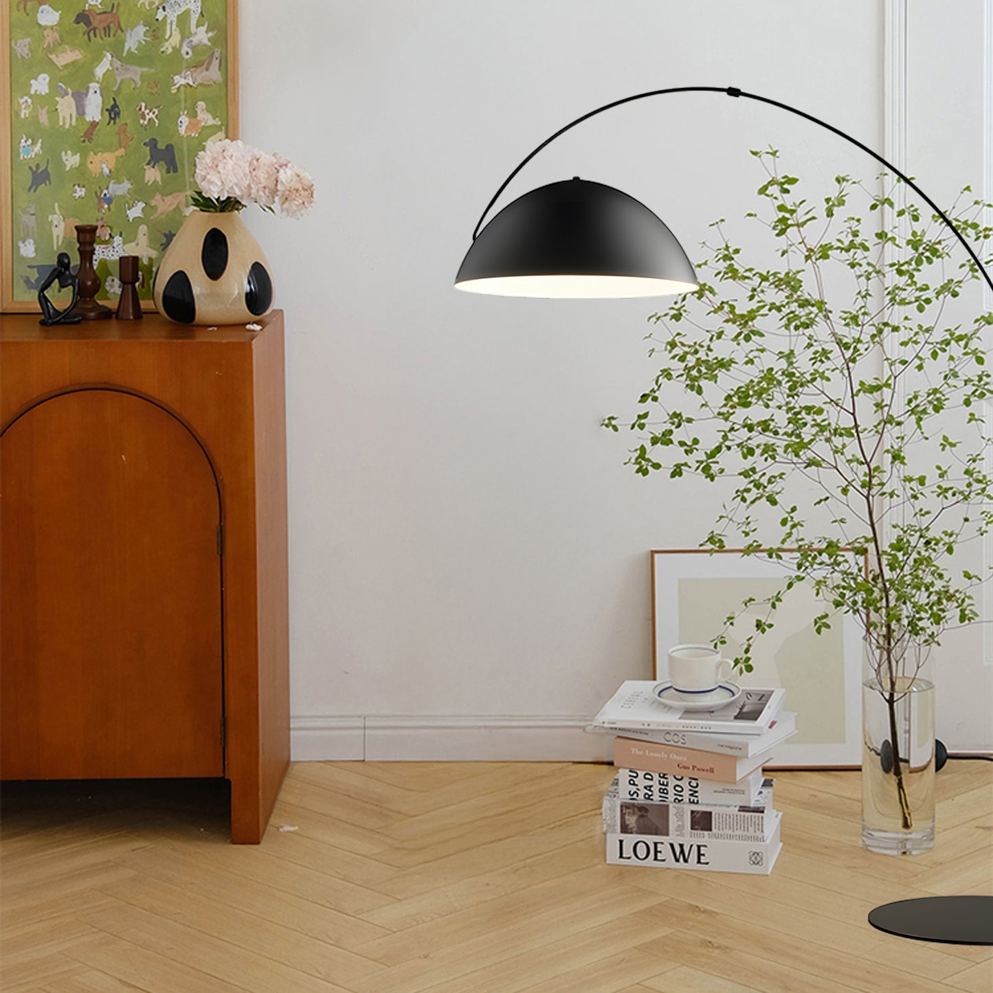 Verse Arc Scandinavian Metal Floor Lamp