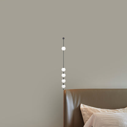 Vertical Balls Minimalist Crystal Wall Lamp