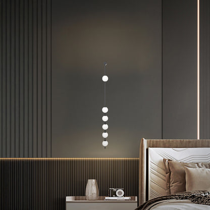 Vertical Balls Minimalist Crystal Wall Lamp