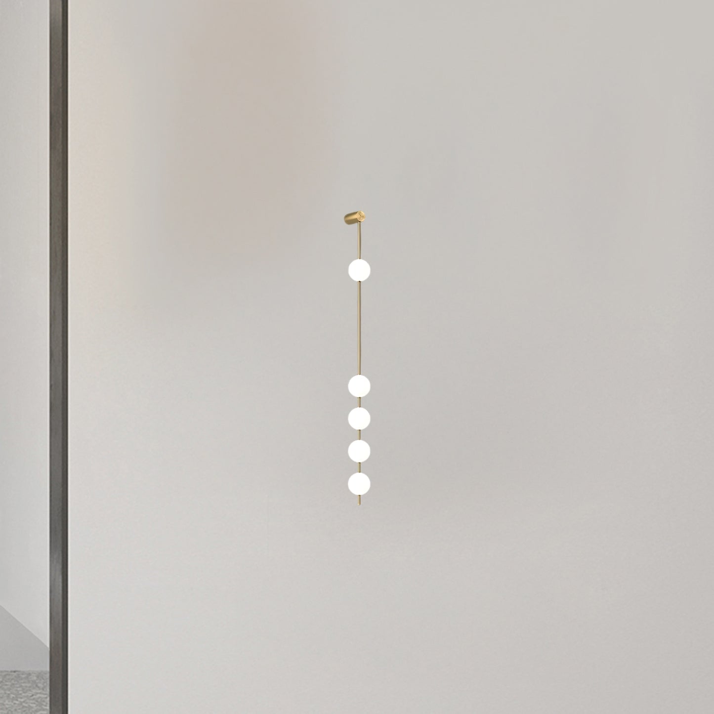 Vertical Balls Minimalist Crystal Wall Lamp