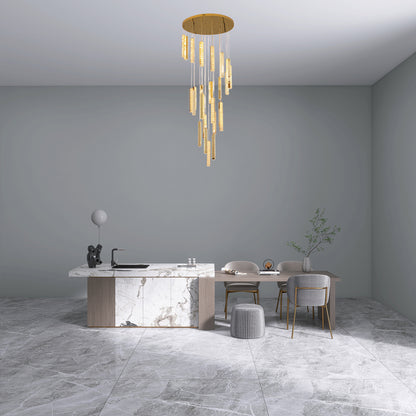 Villa Forci Eclectic Metal Chandelier