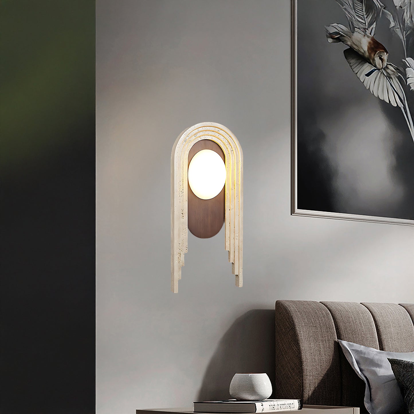 Vima Minimalist Crystal Wall Light