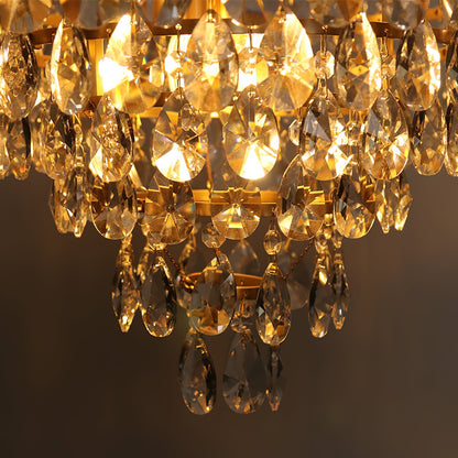 Crystal Vintage Metal Chandelier