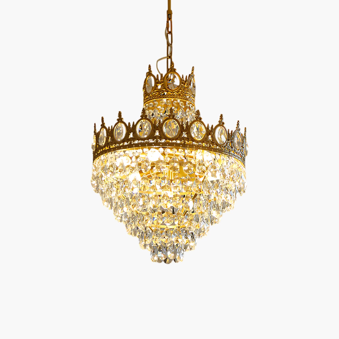 Crystal Vintage Metal Chandelier