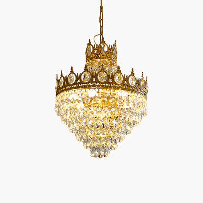 Crystal Vintage Metal Chandelier