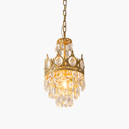 Crystal Vintage Metal Chandelier