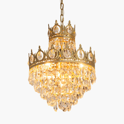 Crystal Vintage Metal Chandelier