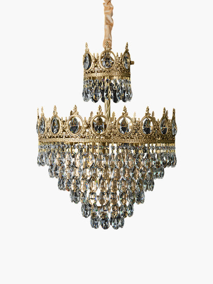 Crystal Vintage Metal Chandelier