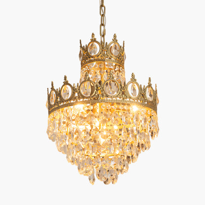 Crystal Vintage Metal Chandelier