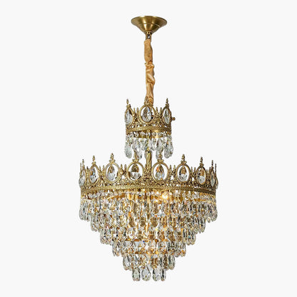 Crystal Vintage Metal Chandelier