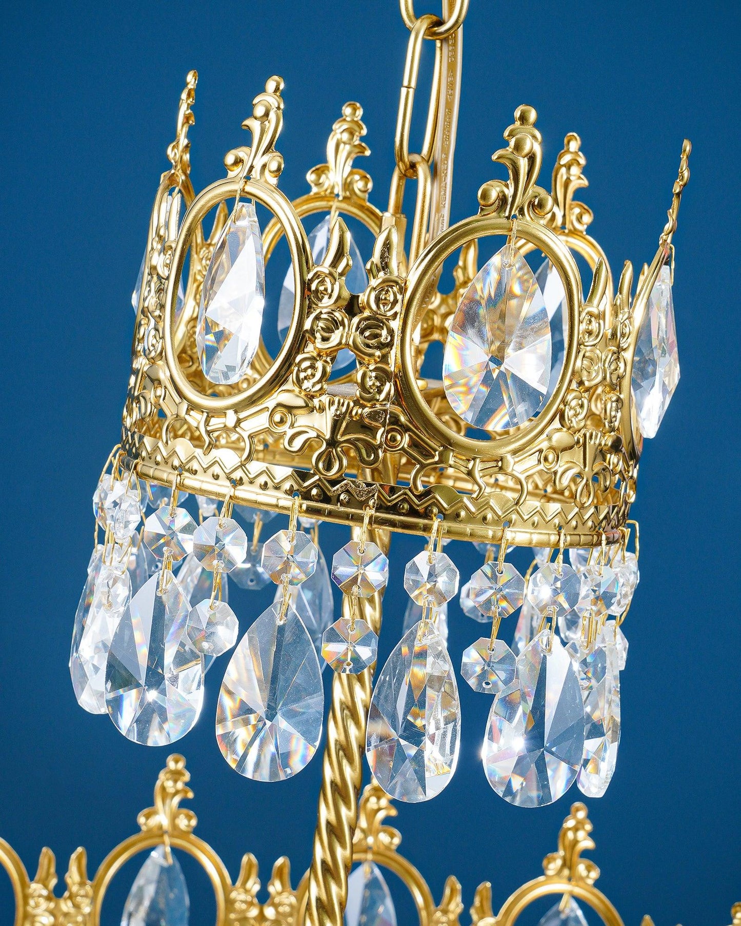 Crystal Vintage Metal Chandelier