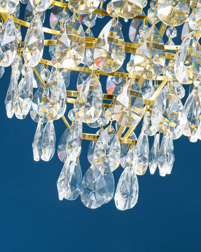 Crystal Vintage Metal Chandelier