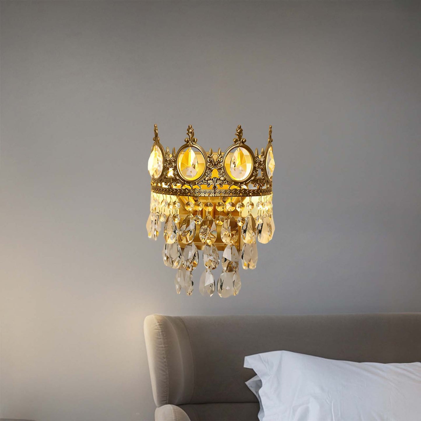 Crystal Vintage Metal Wall lamp