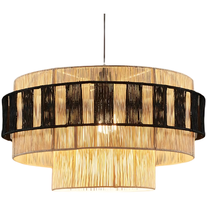 Vintage Rattan Dining Chandelier