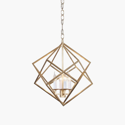 Voss Geometric Eclectic Metal Pendant Light