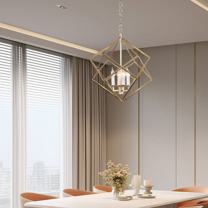 Voss Geometric Eclectic Metal Pendant Light