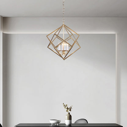 Voss Geometric Eclectic Metal Pendant Light