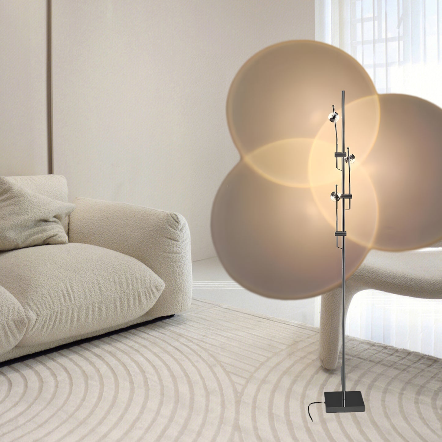 Wa Wa Eclectic Crystal Floor Lamp