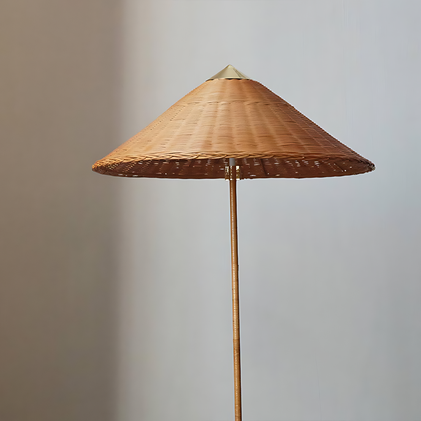 Wabi-Sabi Bamboo Bedside Floor Lamp