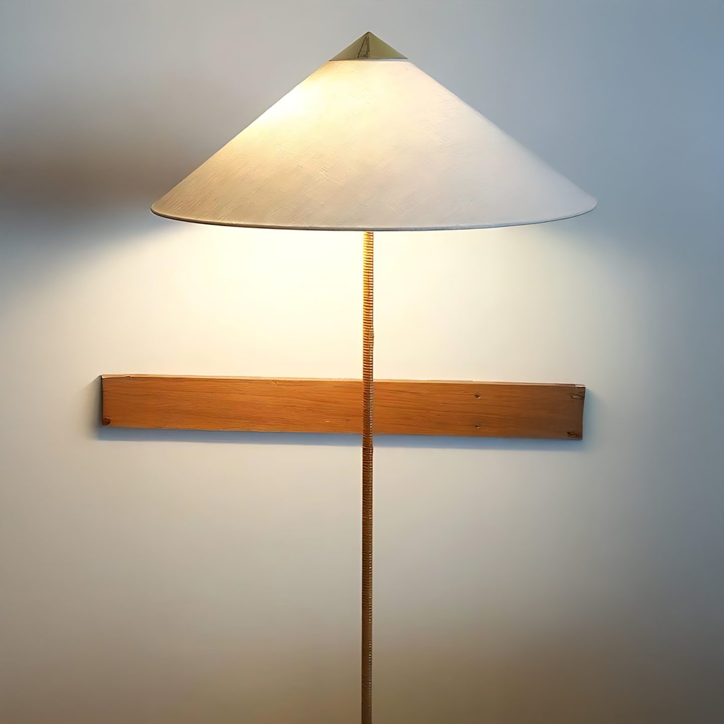 Wabi-Sabi Bamboo Bedside Floor Lamp