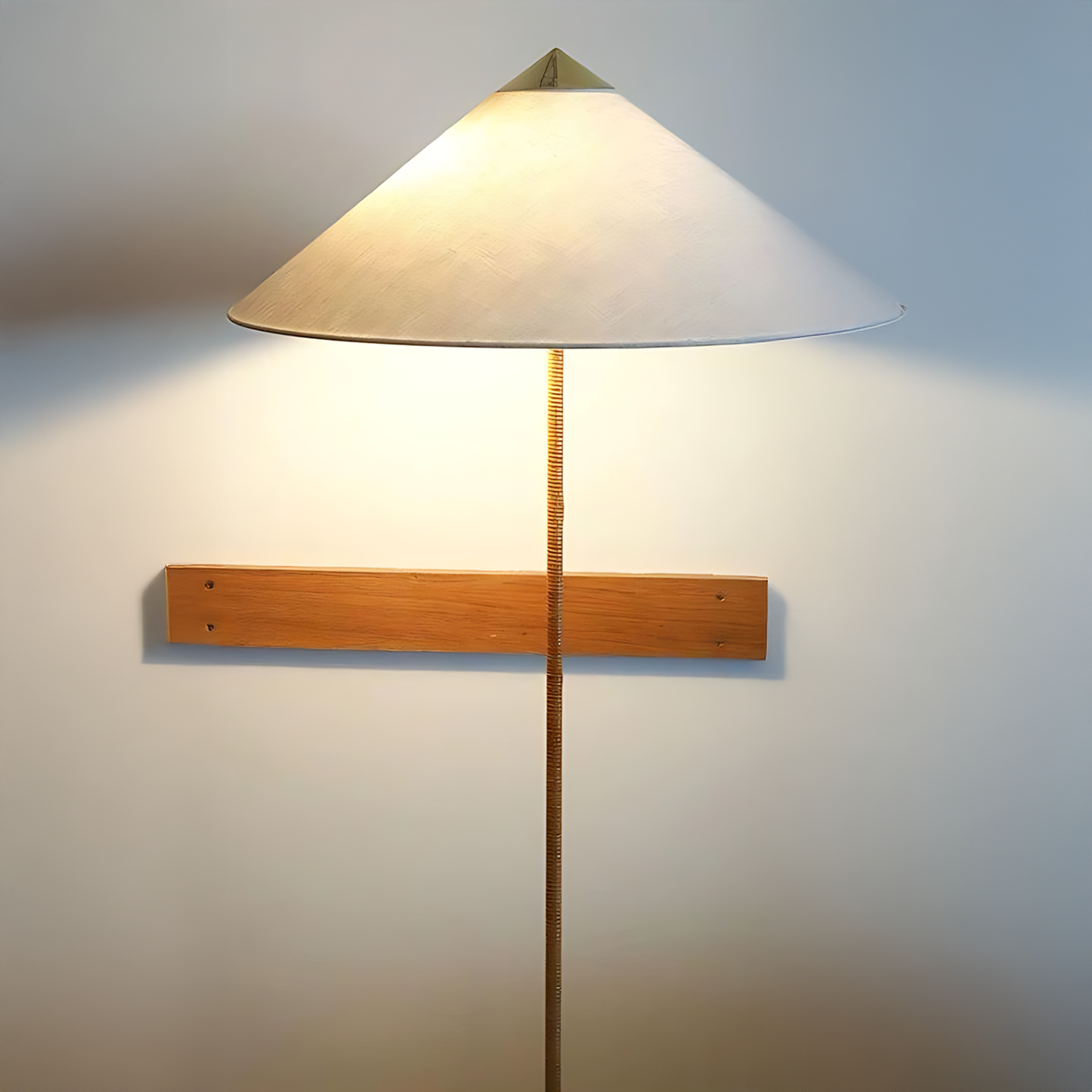 Wabi-Sabi Bamboo Bedside Floor Lamp