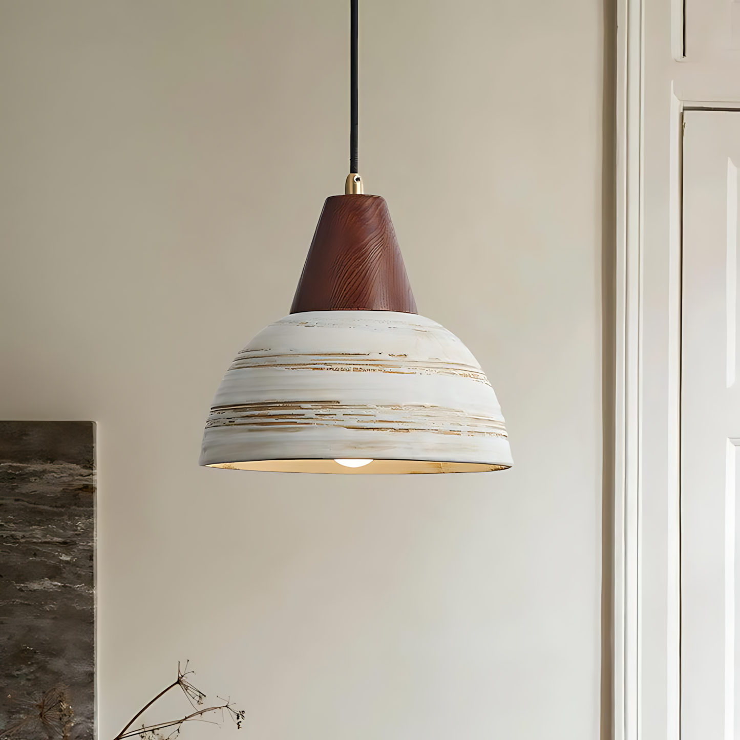 Wabi-Sabi Ceramic Bar Pendant Lamp