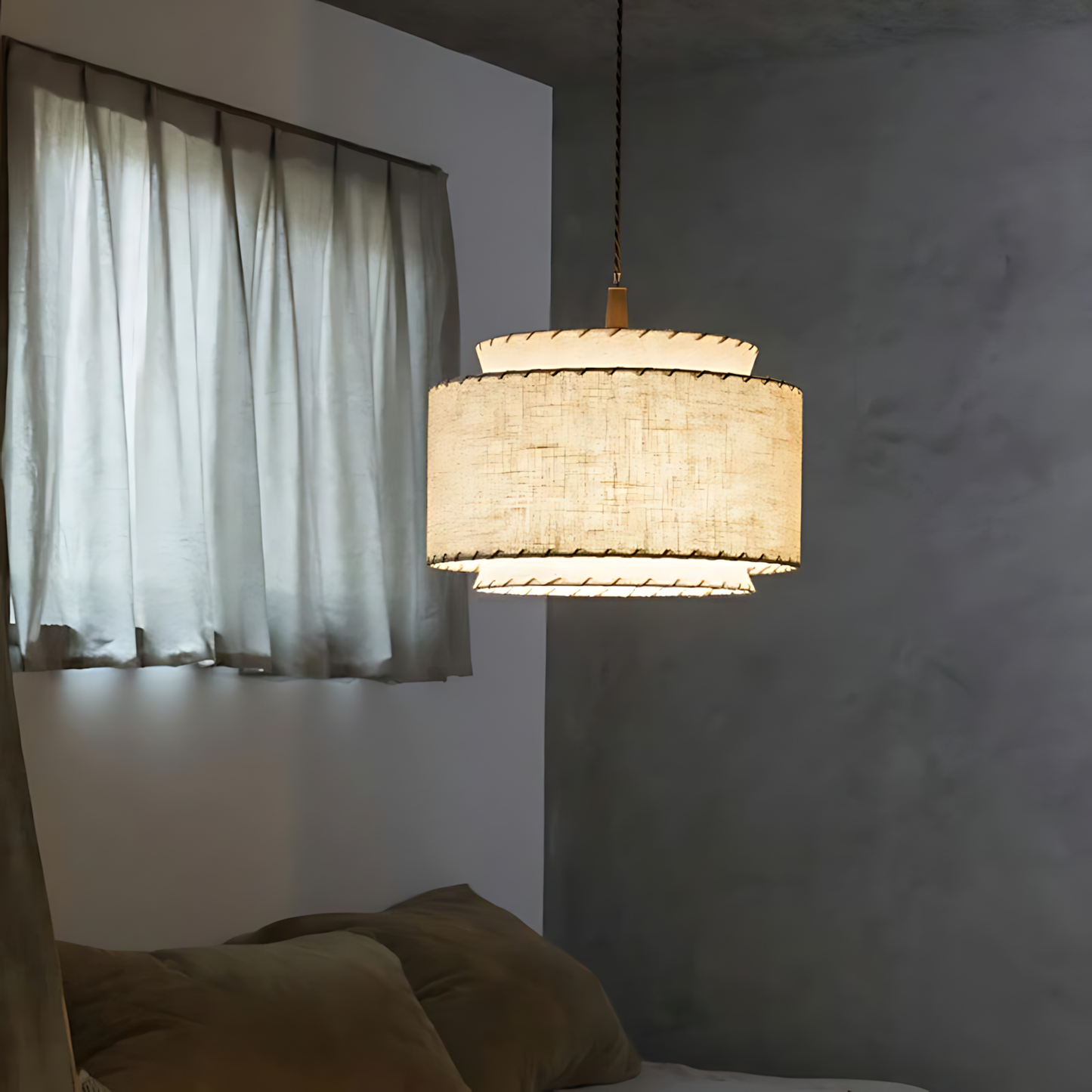 Wabi-Sabi Fabric Nook Chandelier