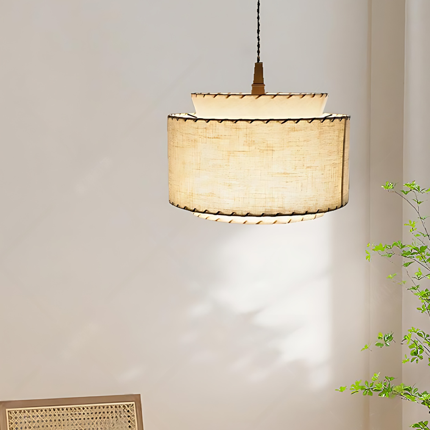 Wabi-Sabi Fabric Nook Chandelier