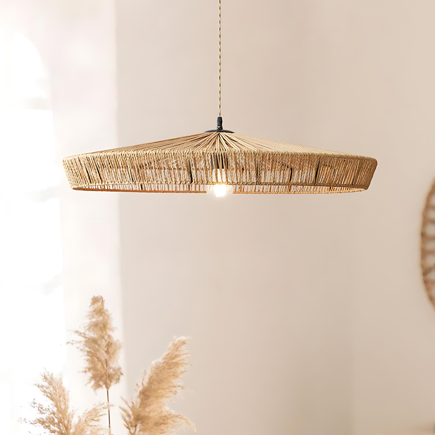 Wabi-Sabi Hemp Dining Pendant Lamp