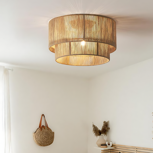 Wabi-Sabi Hemp Nest Ceiling Lamp