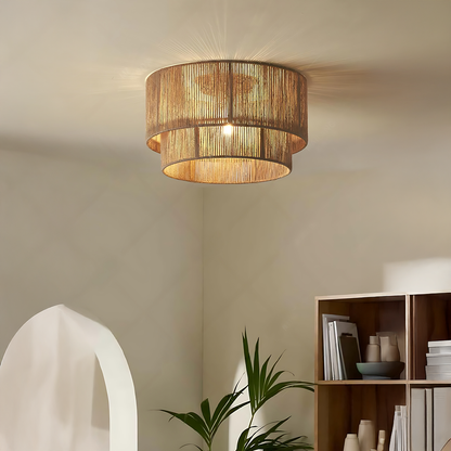 Wabi-Sabi Hemp Nest Ceiling Lamp