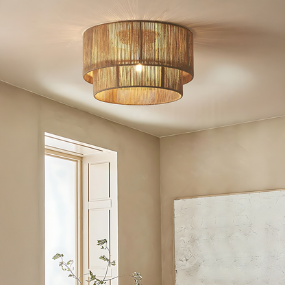 Wabi-Sabi Hemp Nest Ceiling Lamp