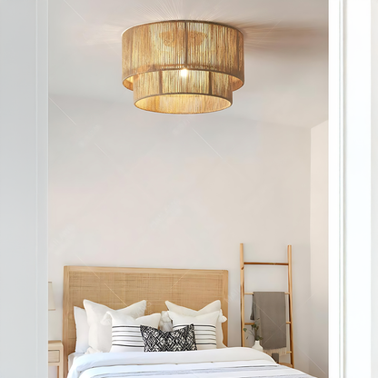 Wabi-Sabi Hemp Nest Ceiling Lamp