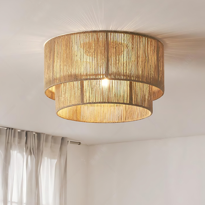 Wabi-Sabi Hemp Nest Ceiling Lamp