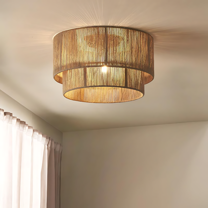 Wabi-Sabi Hemp Nest Ceiling Lamp