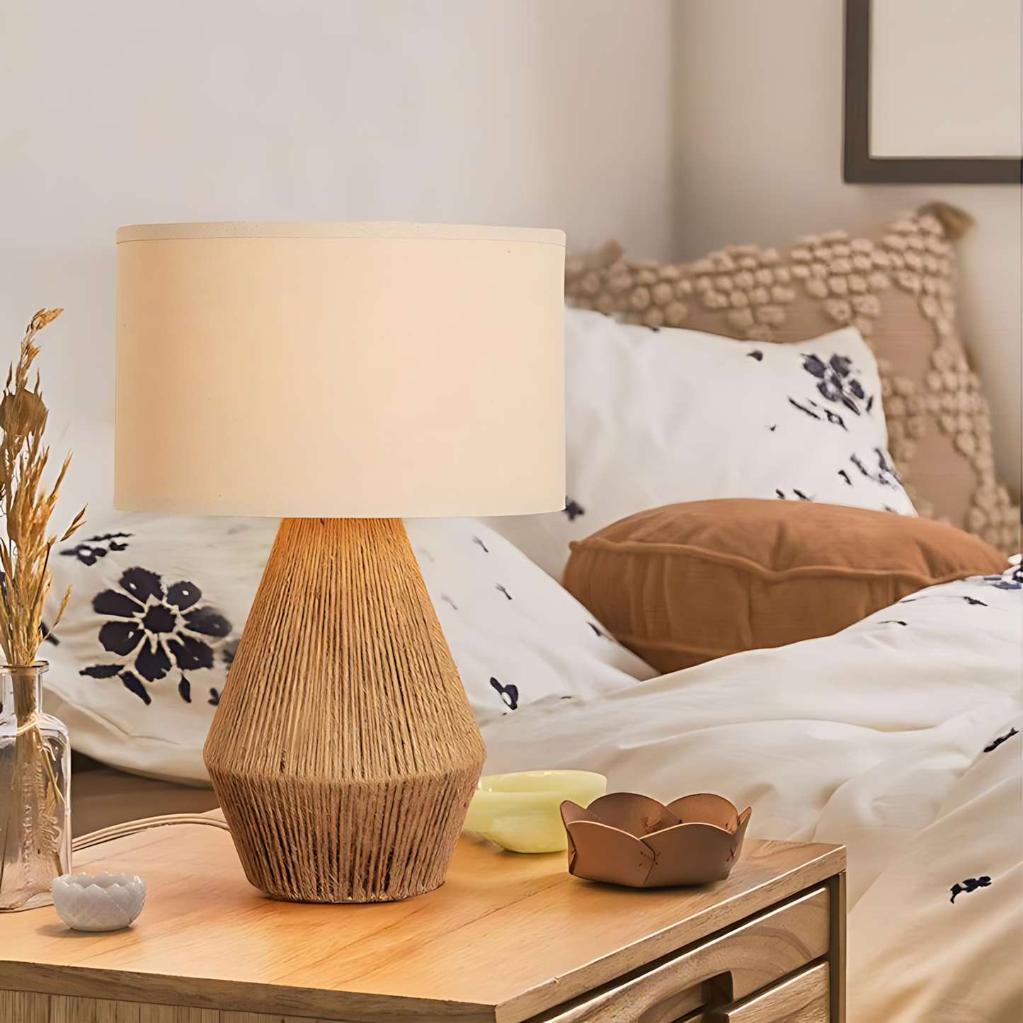 Wabi-Sabi Hemp Villa Table Lamp