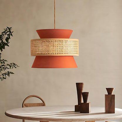 Wabi-Sabi Rattan Kitchen Pendant Lamp